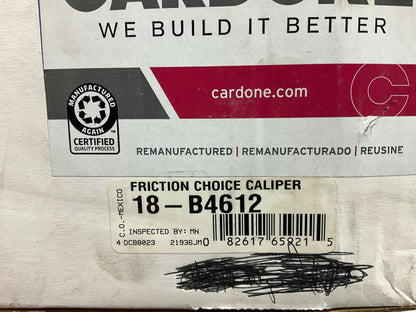 REMAN. Cardone 18-B4612 Front Left Disc Brake Caliper