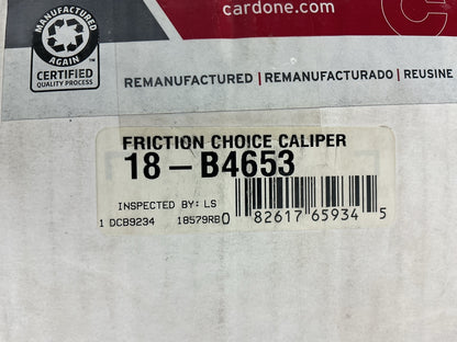 MISSING ALL HARDWARE - REMAN. Cardone 18-B4653 Front Left Brake Caliper
