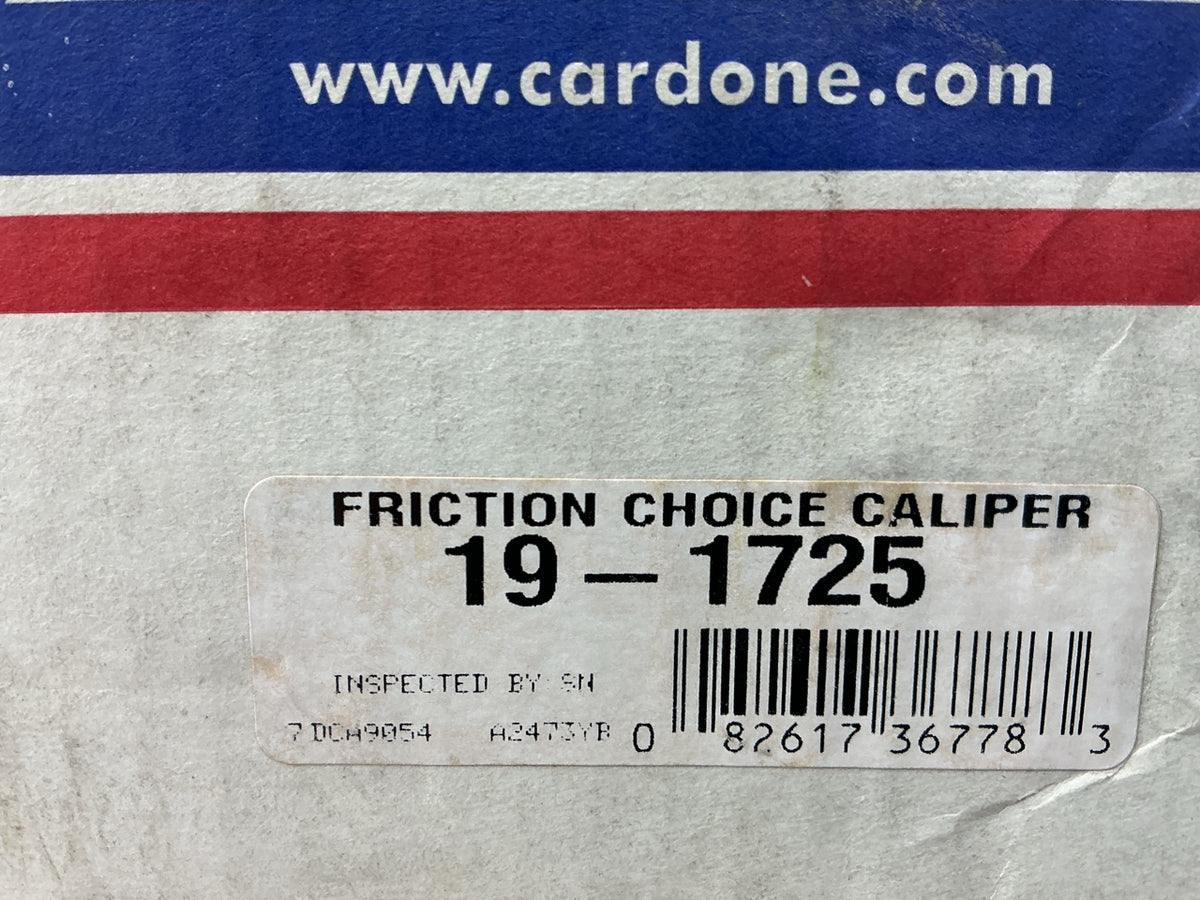 REMAN. Cardone 19-1725 Front Right Brake Caliper