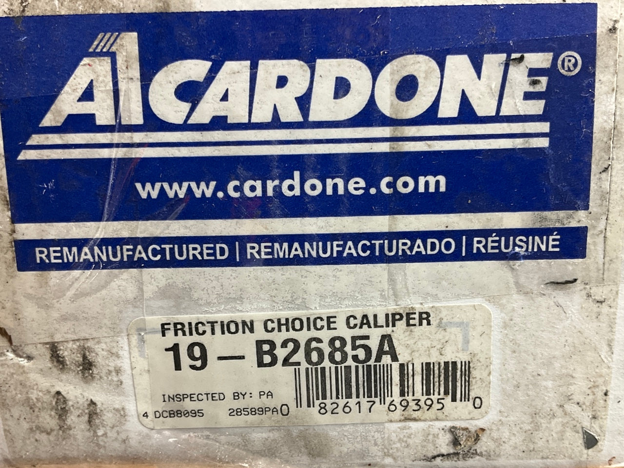 Missing Hardware - REMAN. Cardone 19-B2685A Rear Left Brake Caliper