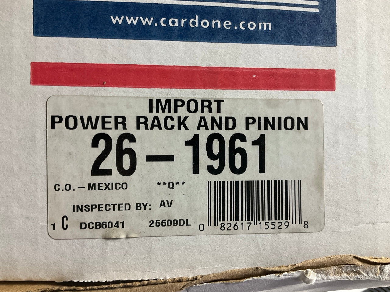 REMAN Cardone 26-1961 Power Steering Rack 1985-1989 Isuzu I-Mark, 85-88 Spectrum