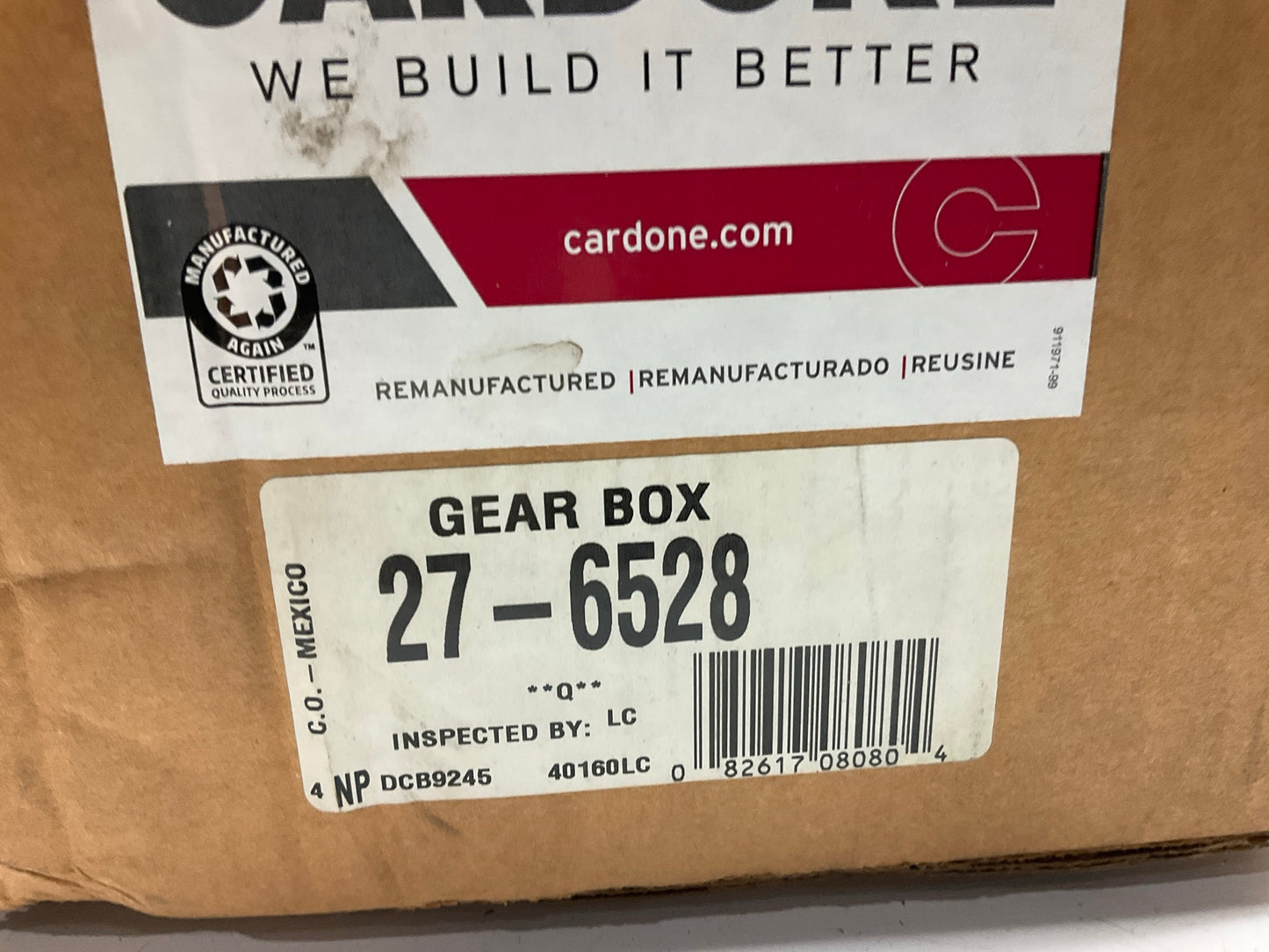 REMAN. Cardone 27-6528 Steering Gearbox Gear Box
