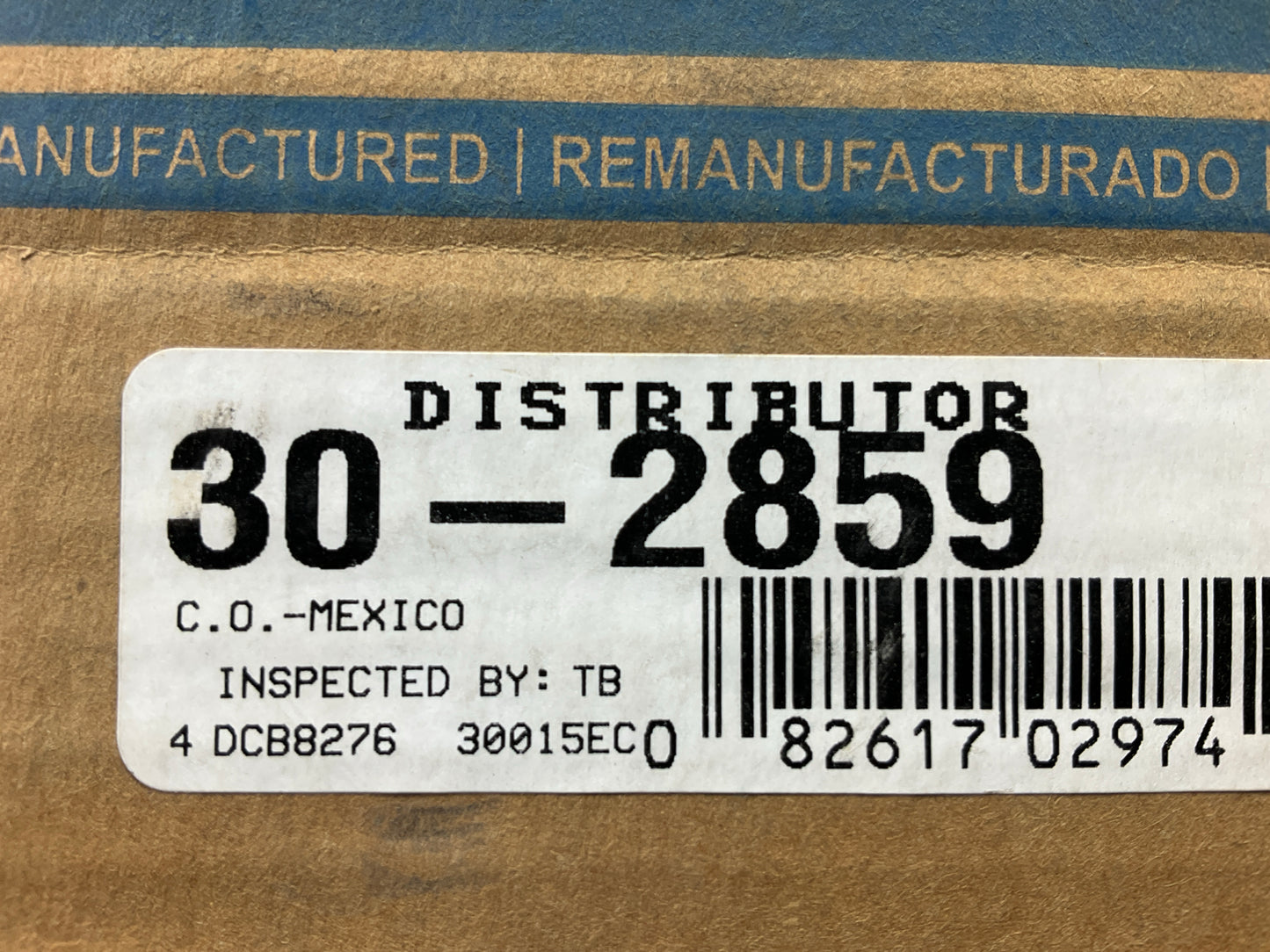 REMAN. Cardone 30-2859 Electronic Distributor