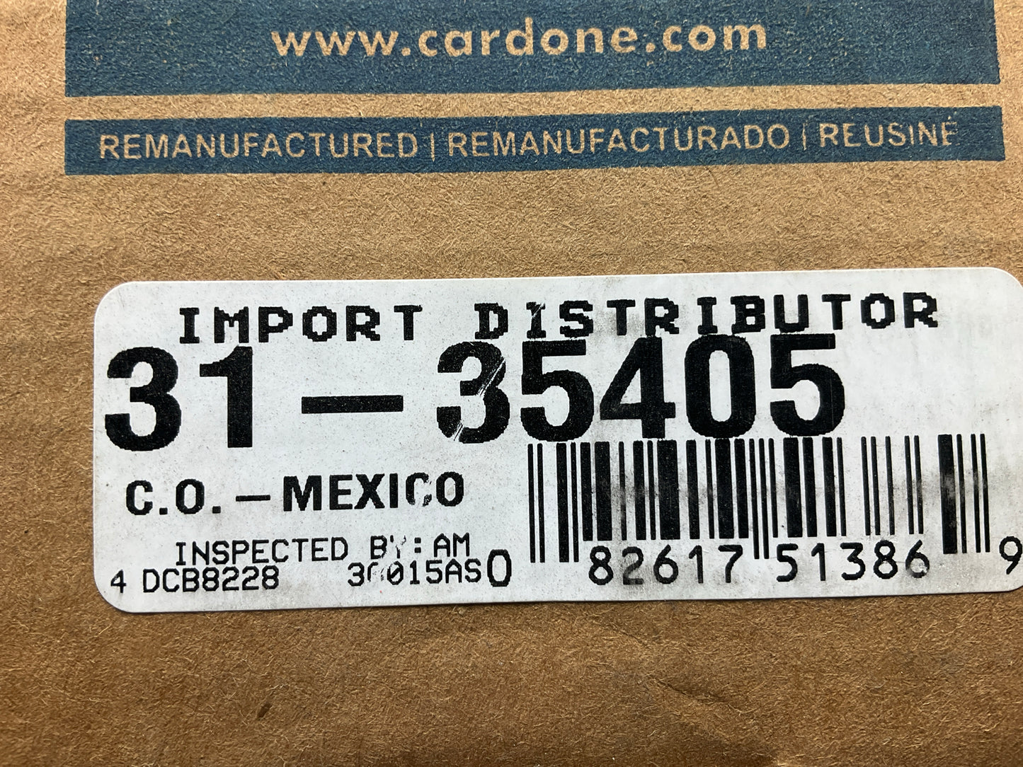 VERY MINOR SURFACE RUST, SEE PHOTOS REMAN Cardone 31-35405 Distributor T2T53171B