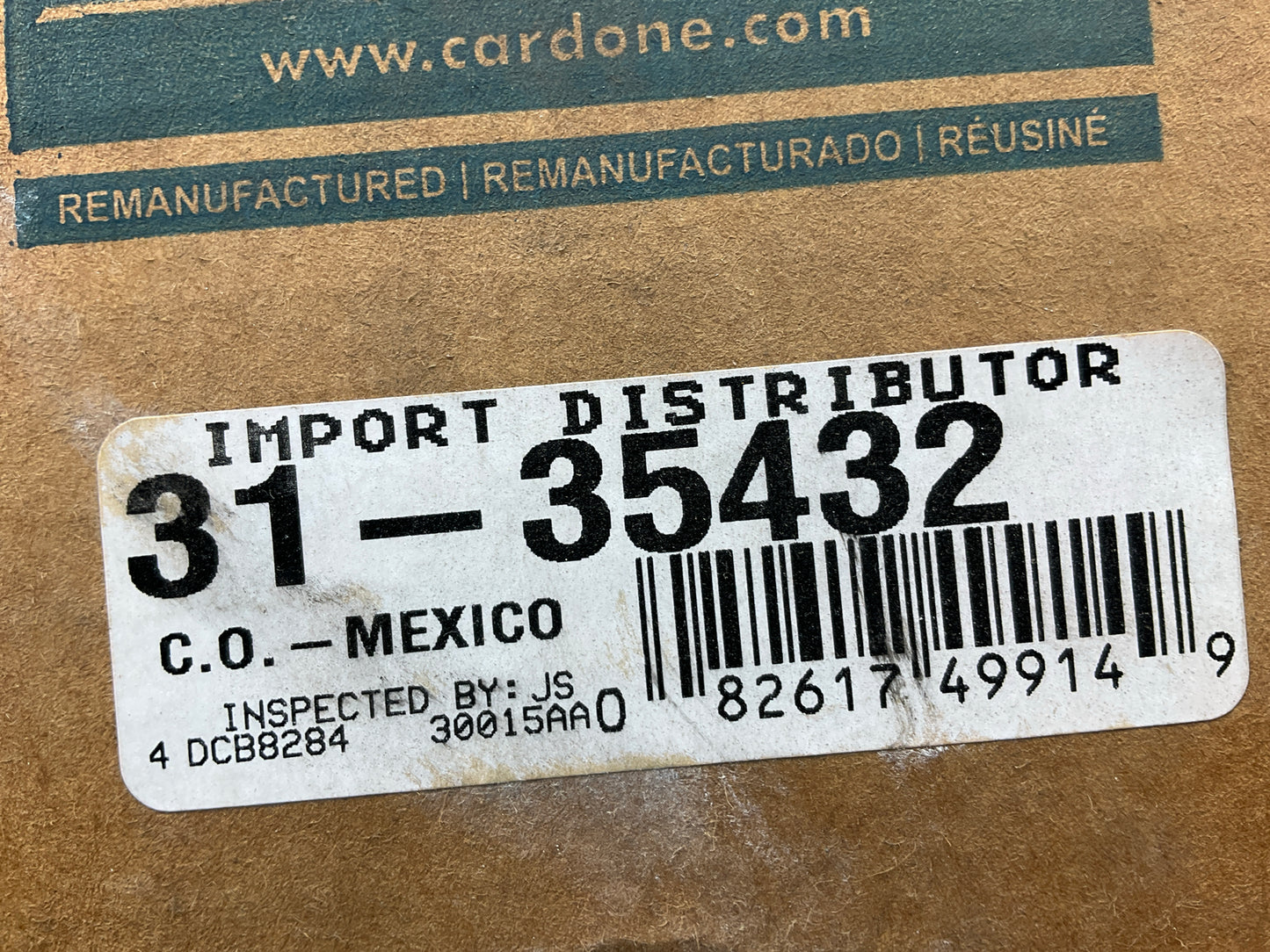 VERY MINOR SURFACE RUST, SEE ACTUAL PHOTOS Reman Cardone 31-35432 Distributor