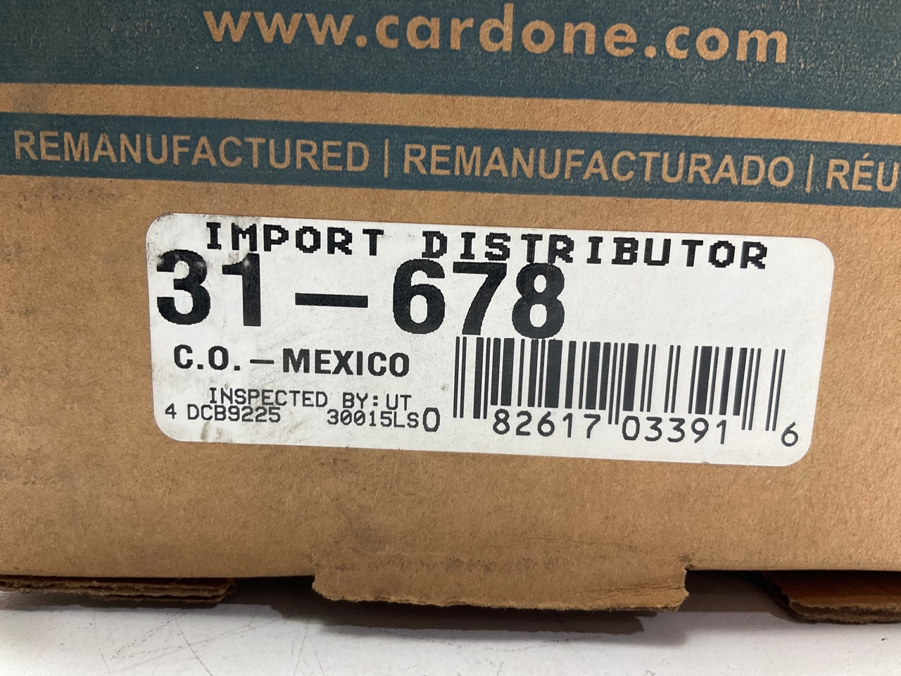 REMAN. Cardone 31-678 Distributor - 1977-1980 Mazda GLC, 1976-1977 808