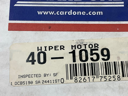 REMAN. Cardone 40-1059 Windshield Wiper Motor