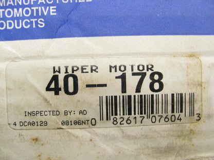 REMAN. Cardone 40-178 Windshield Wiper Motor
