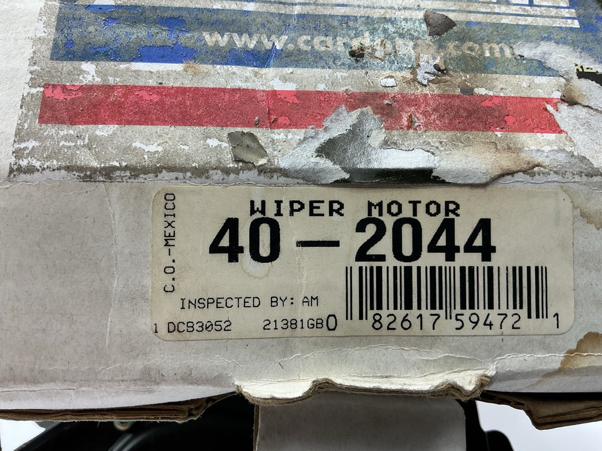 DAMAGED PLASTIC CONNECTOR REMAN. Cardone 40-2044 Rear Windshield Wiper Motor