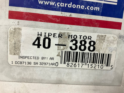 REMAN. Cardone 40-388 Front Windshield Wiper Motor