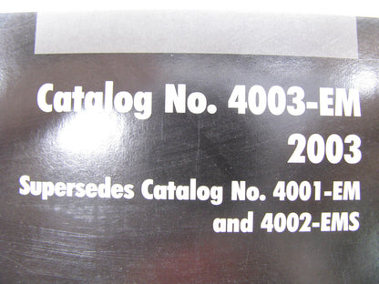 Cardone 4003-EM Remanufactured Electrical Motors Catalog - 2003, 104 Pages