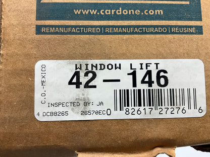 REMAN. Cardone 42-146 Rear Left Power Window Motor - 1991-1995 Saturn SL SW