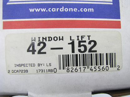 REMAN. Cardone 42-152 Front Power Window Motor