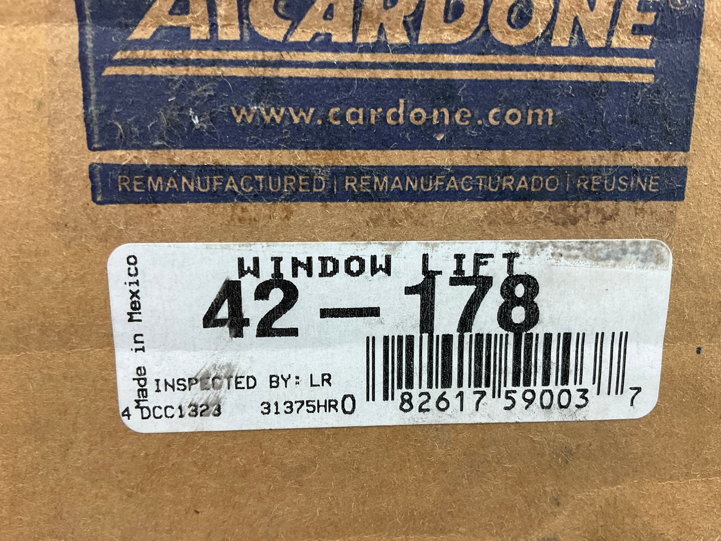 REMAN. Cardone 42-178 Left Power Window Motor