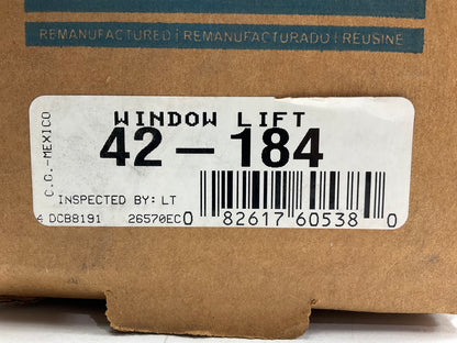 REMAN. Cardone 42-184 Right Passenger Side Power Window Motor