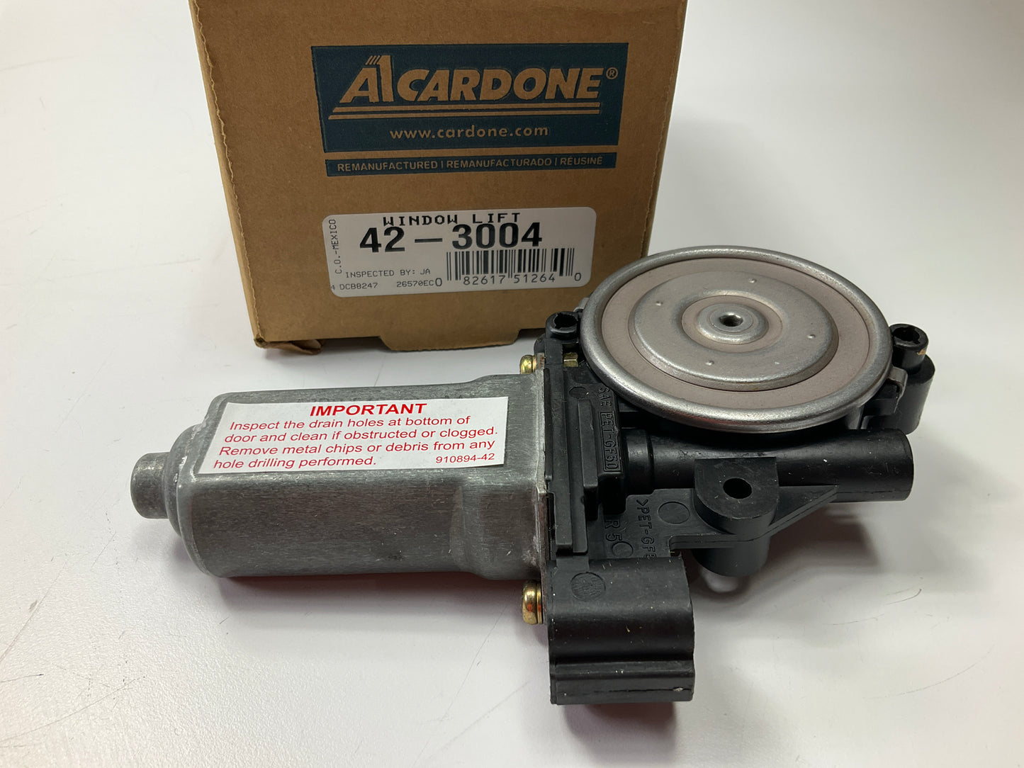 REMAN Cardone 42-3004 Left Power Window Motor - 1998-2007 Ford Taurus