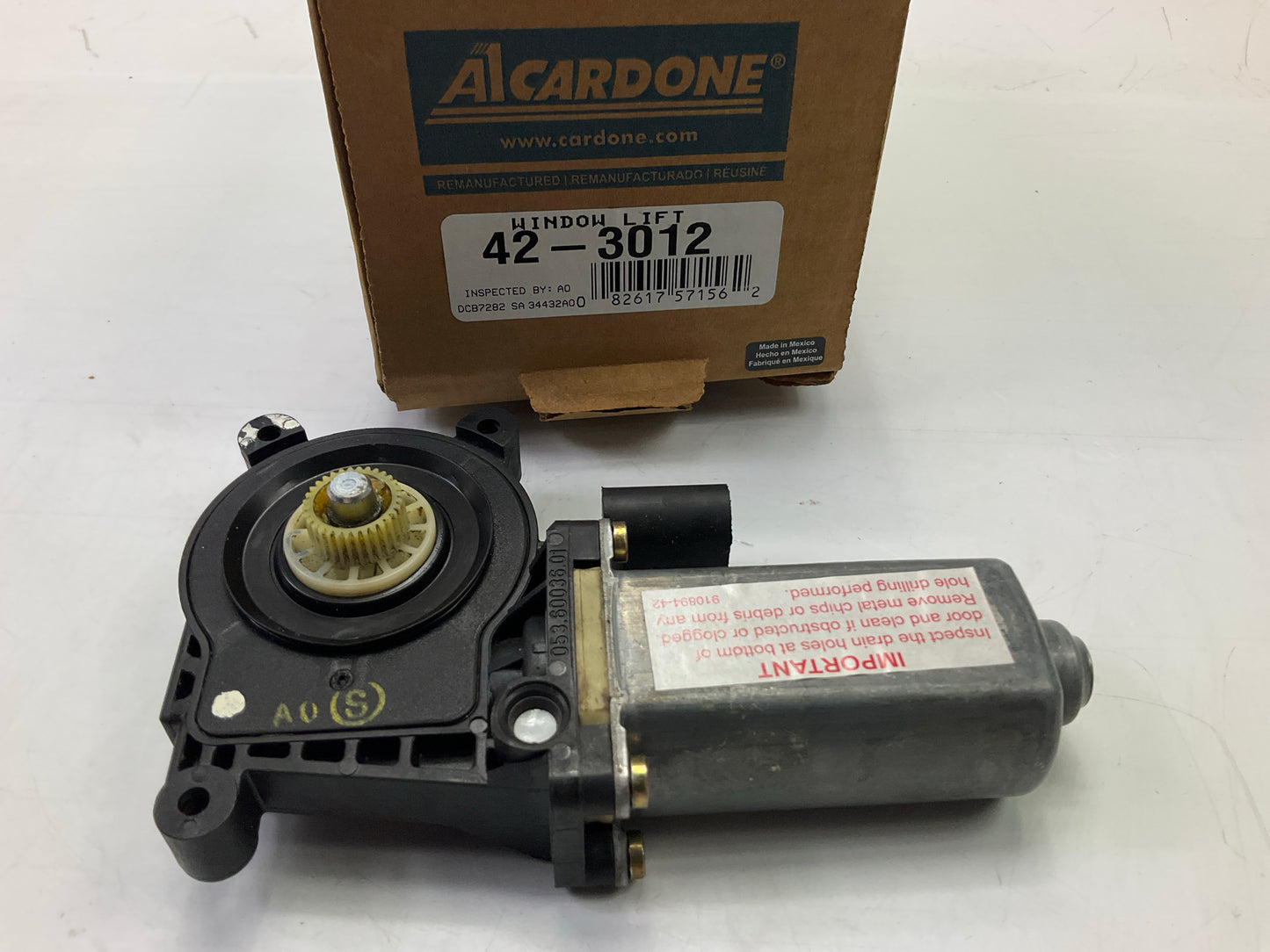 REMAN Cardone 42-3012 Front Or Rear Right Power Window Motor 2000-02 Lincoln LS