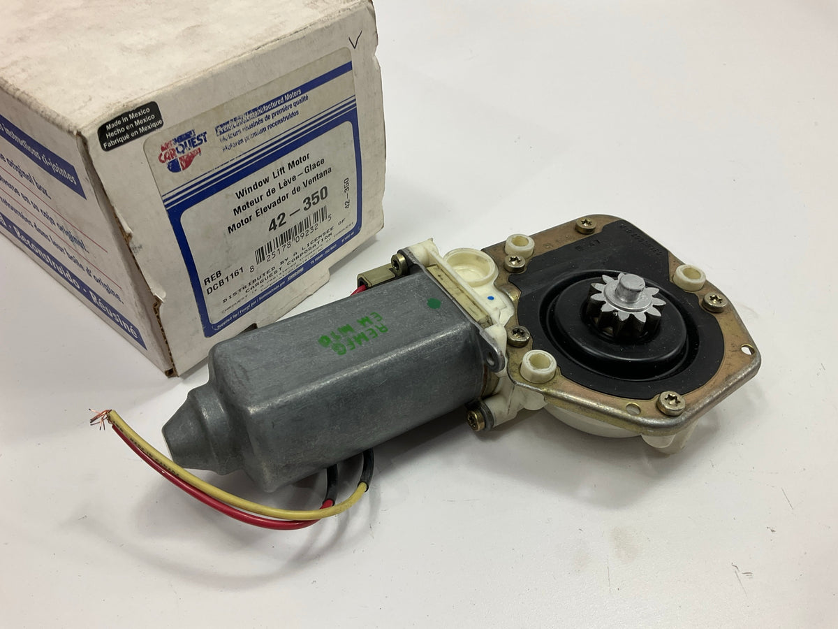 REMAN. Cardone 42-350 Front Left Power Window Motor For 1996-2004 Ford Mustang