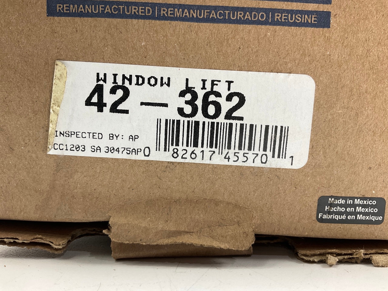 REMAN. Cardone 42-362 Left Drivers Side Power Window Motor