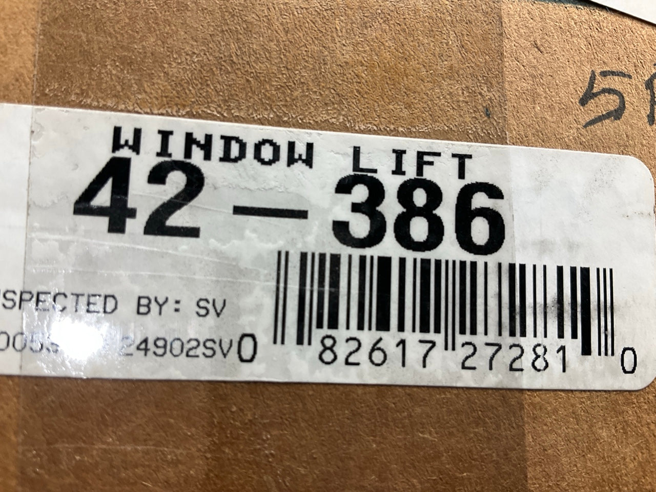 REMAN. Cardone 42-386 Rear Right Power Window Motor For 92-94 Chrysler Mini-van