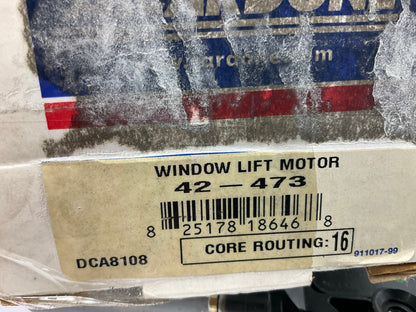 REMAN. Cardone 42-473 Front Left Drivers Side Power Window Motor