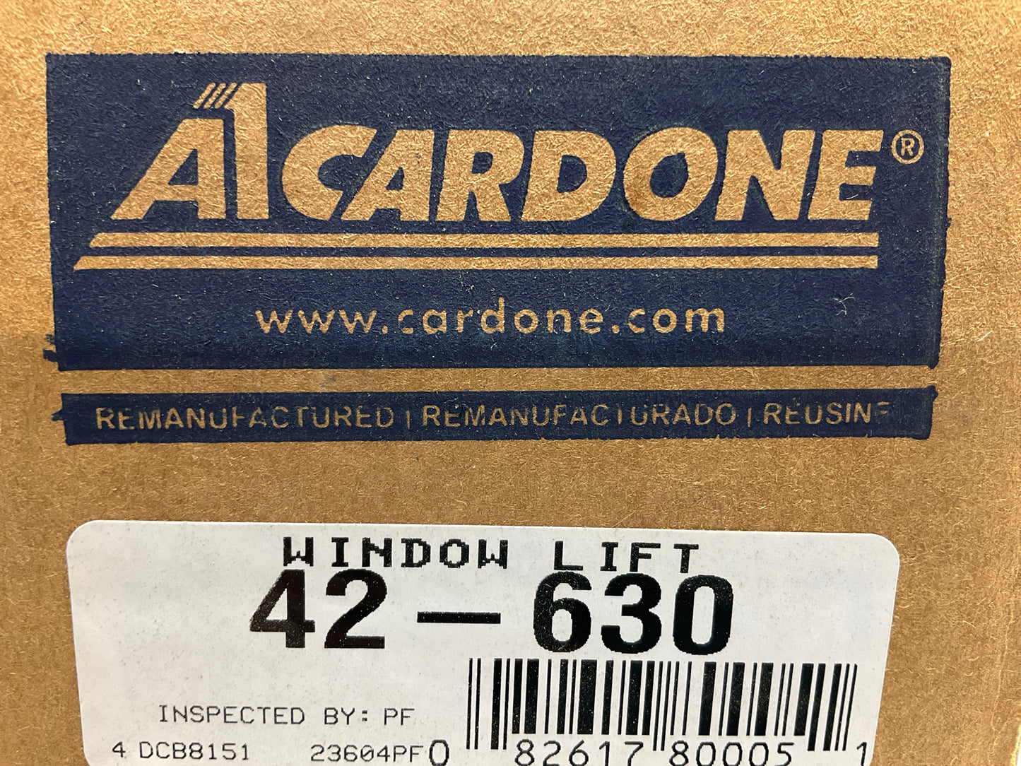 REMAN. Cardone 42-630 Rear Left Power Window Motor