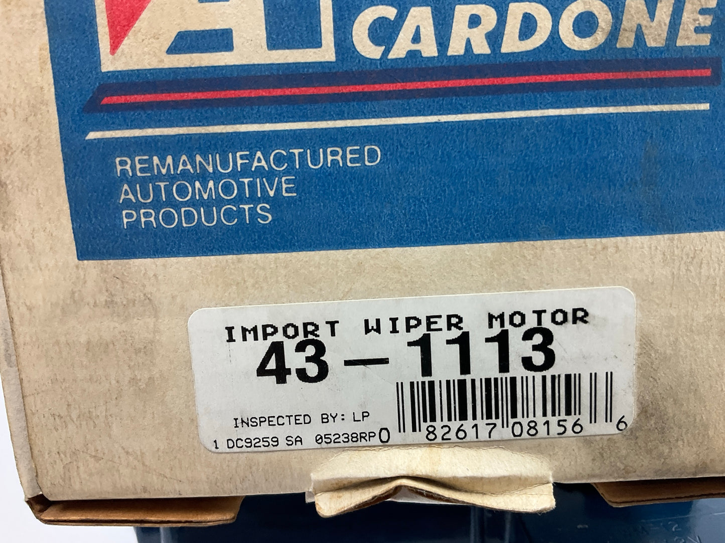 REMAN. Cardone 43-1113 Windshield Wiper Motor For 1985-1990 Colt, 85-88 Mirage
