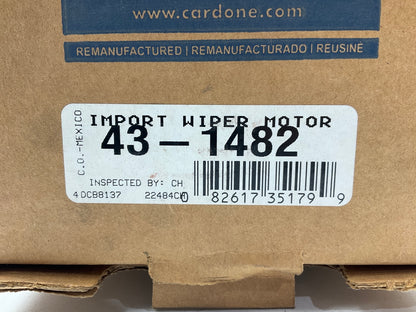 REMAN. Cardone 43-1482 Windshield Wiper Motor - 1990-1994 Mazda 323, 92-95 MX-3