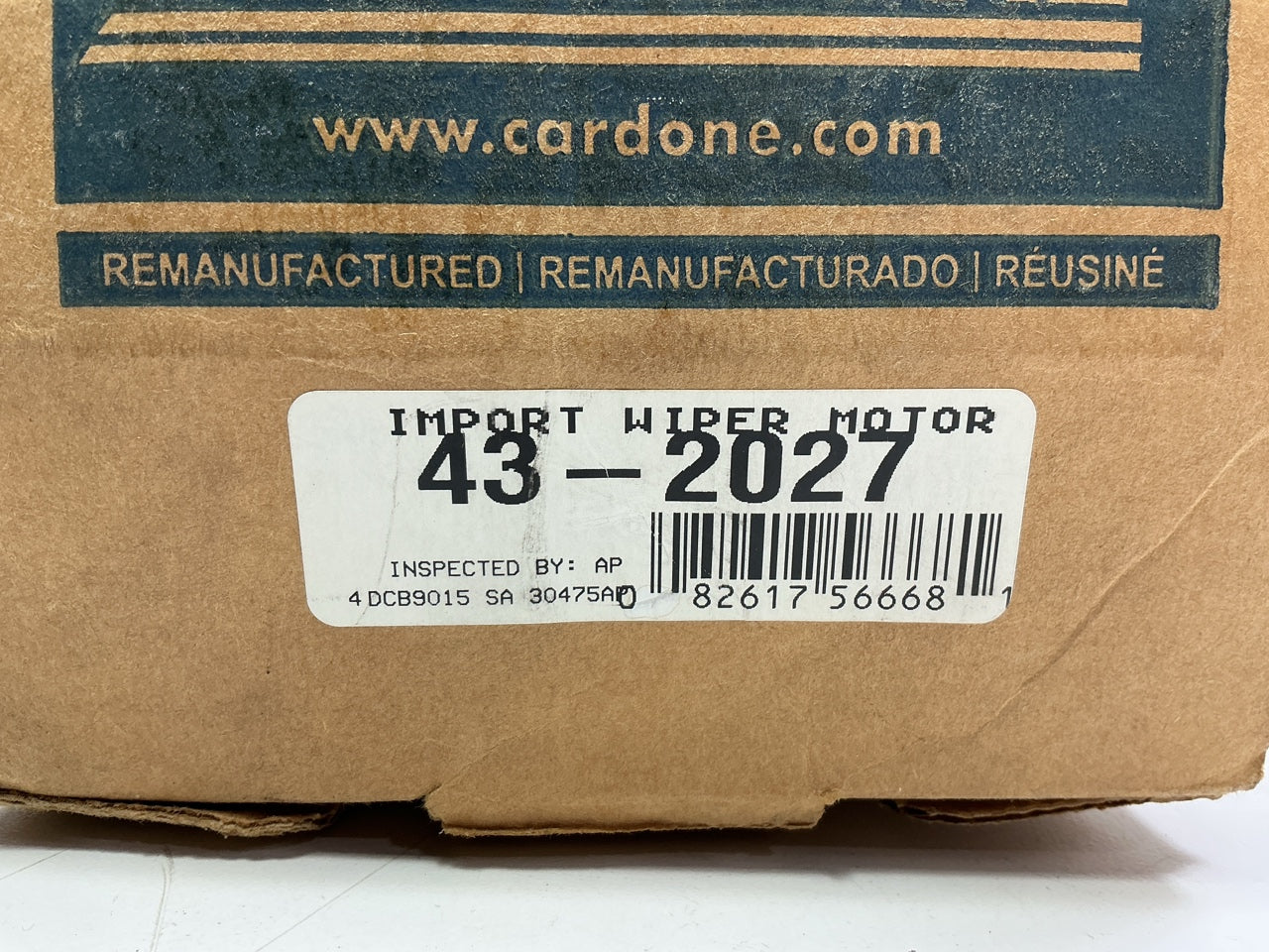 REMAN. Cardone 43-2027 Windshield Wiper Motor For 1998-2002 Toyota Corolla