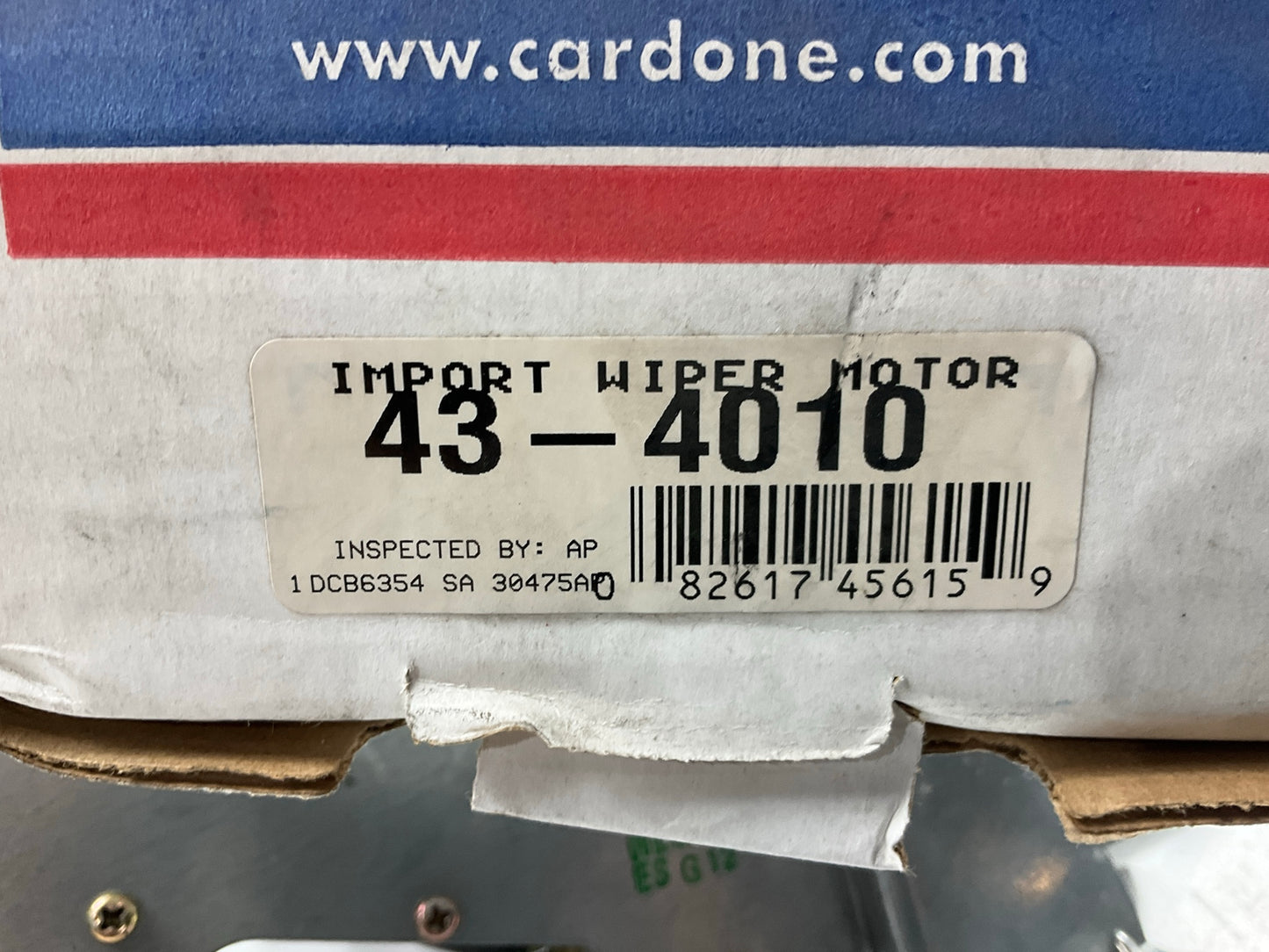 REMAN. Cardone 43-4010 Rear Back Glass Wiper Motor 94-97 Honda Accord WAGON ONLY