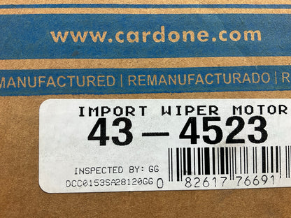 Cardone 43-4523 Rear Window Wiper Motor For 2000-2004 Kia Spectra