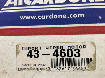 Cardone 43-4603 Rear Back Glass Wiper Motor - 1998-2002 Passport, 1998-04 Rodeo