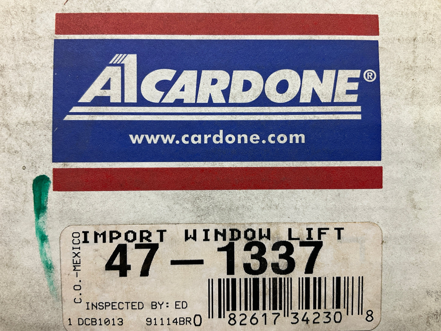 REMAN. Cardone 47-1337 Front Right Power Window Motor