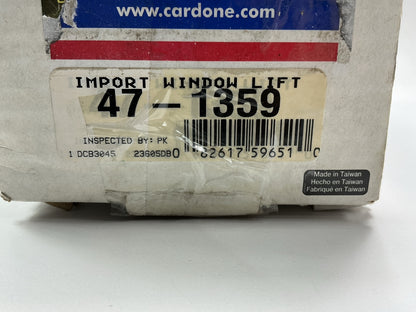 REMAN. Cardone 47-1359 Left Drivers Side Power Window Motor