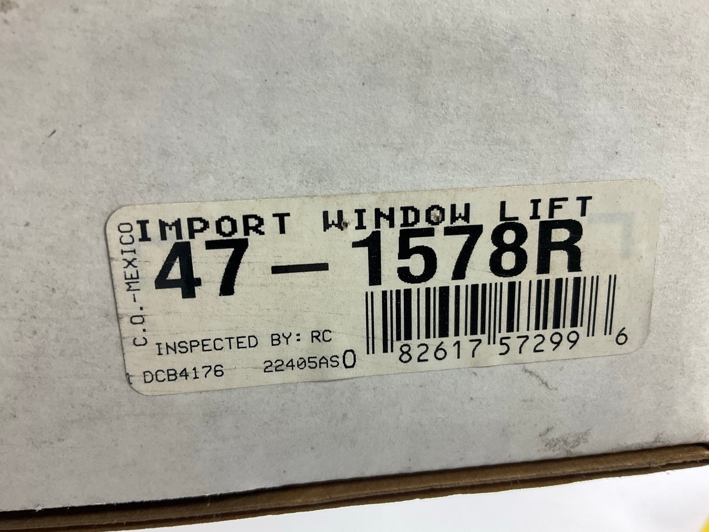 Cardone 47-1578R Rear Right Power Window Motor & Regulator For 1990-1993 Accord