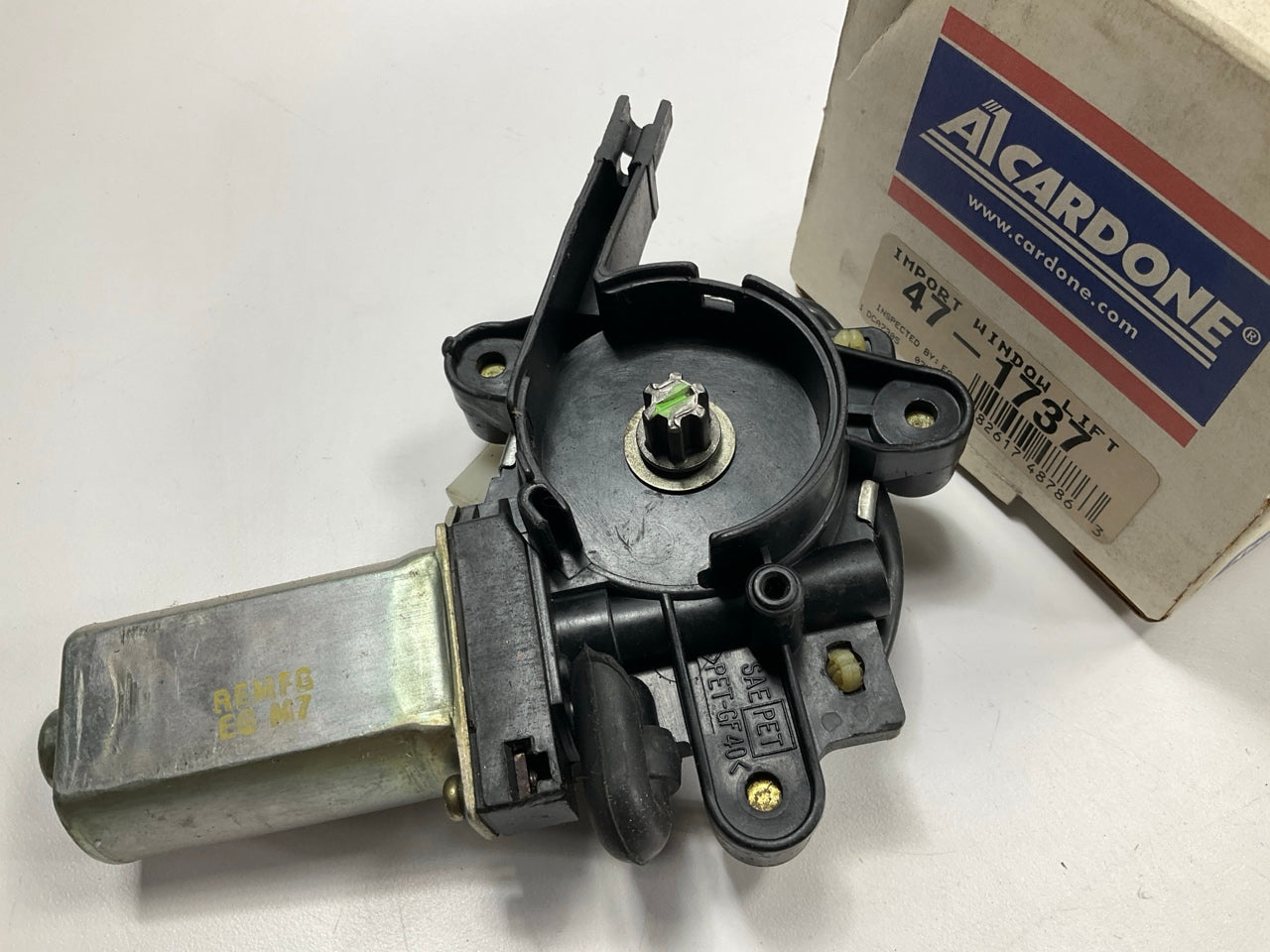 REMAN. Cardone 47-1737 Front Right Power Window Motor - 1995-1998 Mazda Protege