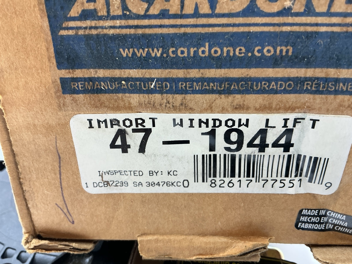 REMAN. Cardone 47-1944 Front Left Power Window Motor