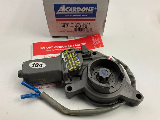 REMAN - Cardone 47-4310 Front Or Rear Right Power Window Motor