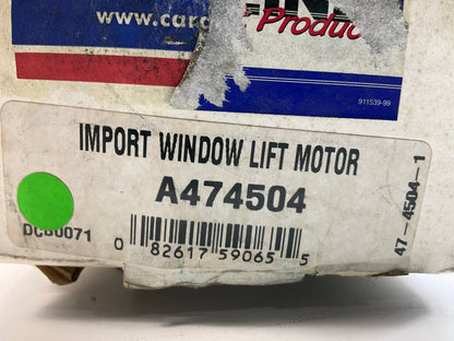 REMAN. Cardone 47-4504 Left Power Window Motor
