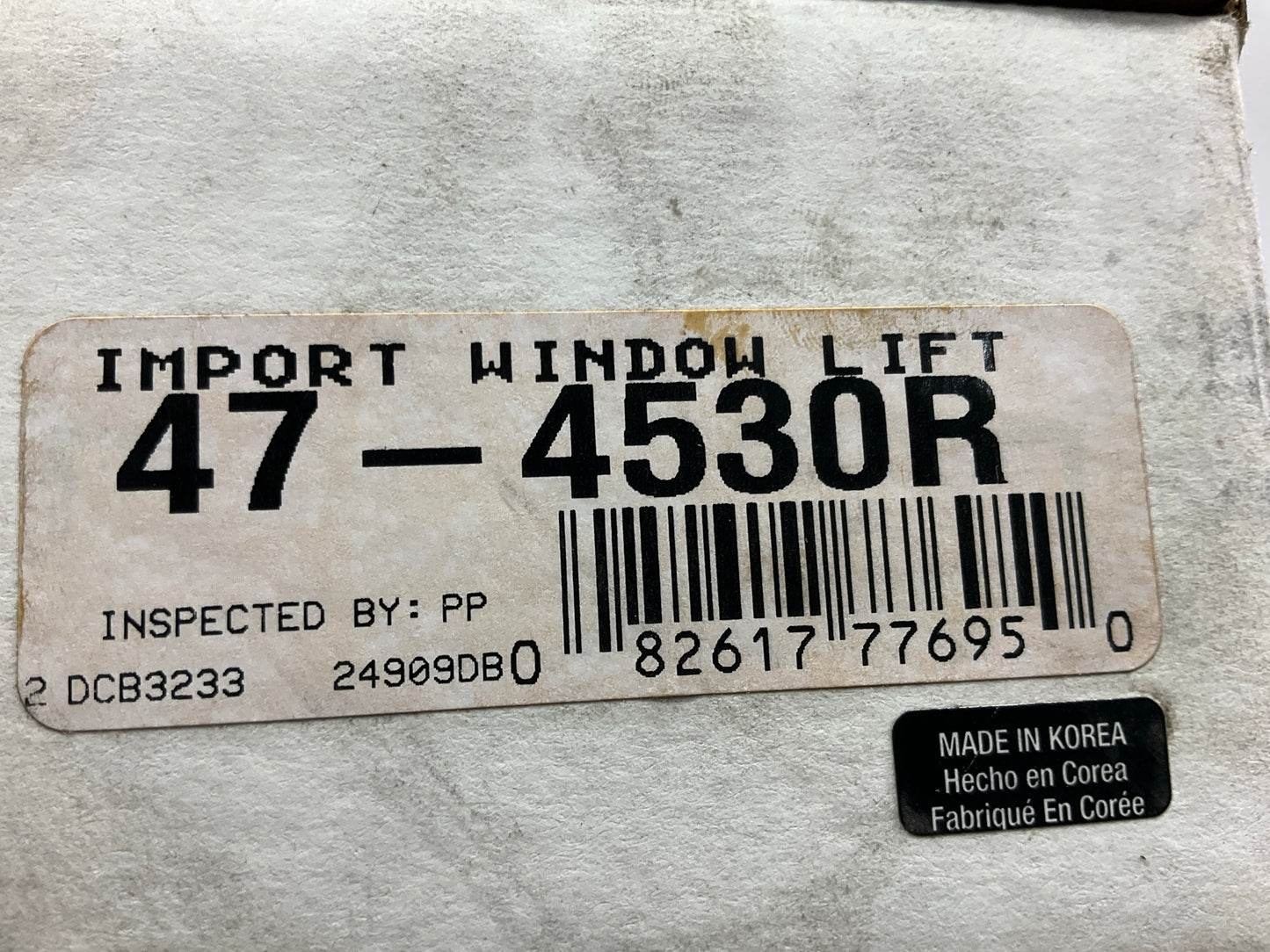 REMAN. Cardone 47-4530R Front Left Power Window Motor & Regulator 00-04 Spectra