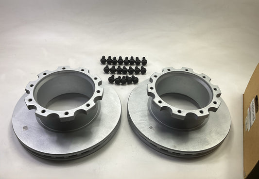 (2) Cardone 4D3004 1.5'' U-Type Hat Brake Rotor For Holland P89 Air Disc Brake