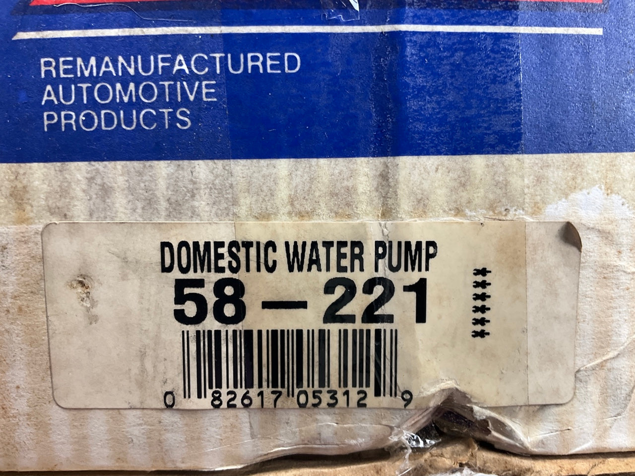 REMAN - Cardone 58-221 Engine Water Pump For 1976-1979 Mercury Capri 2.3L I4