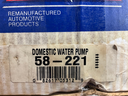 REMAN - Cardone 58-221 Engine Water Pump For 1976-1979 Mercury Capri 2.3L I4