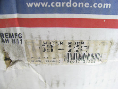 Cardone 58-231 Reman Engine Water Pump For 1980-1991 Ford Mercury 4.2L 5.0L 5.8L