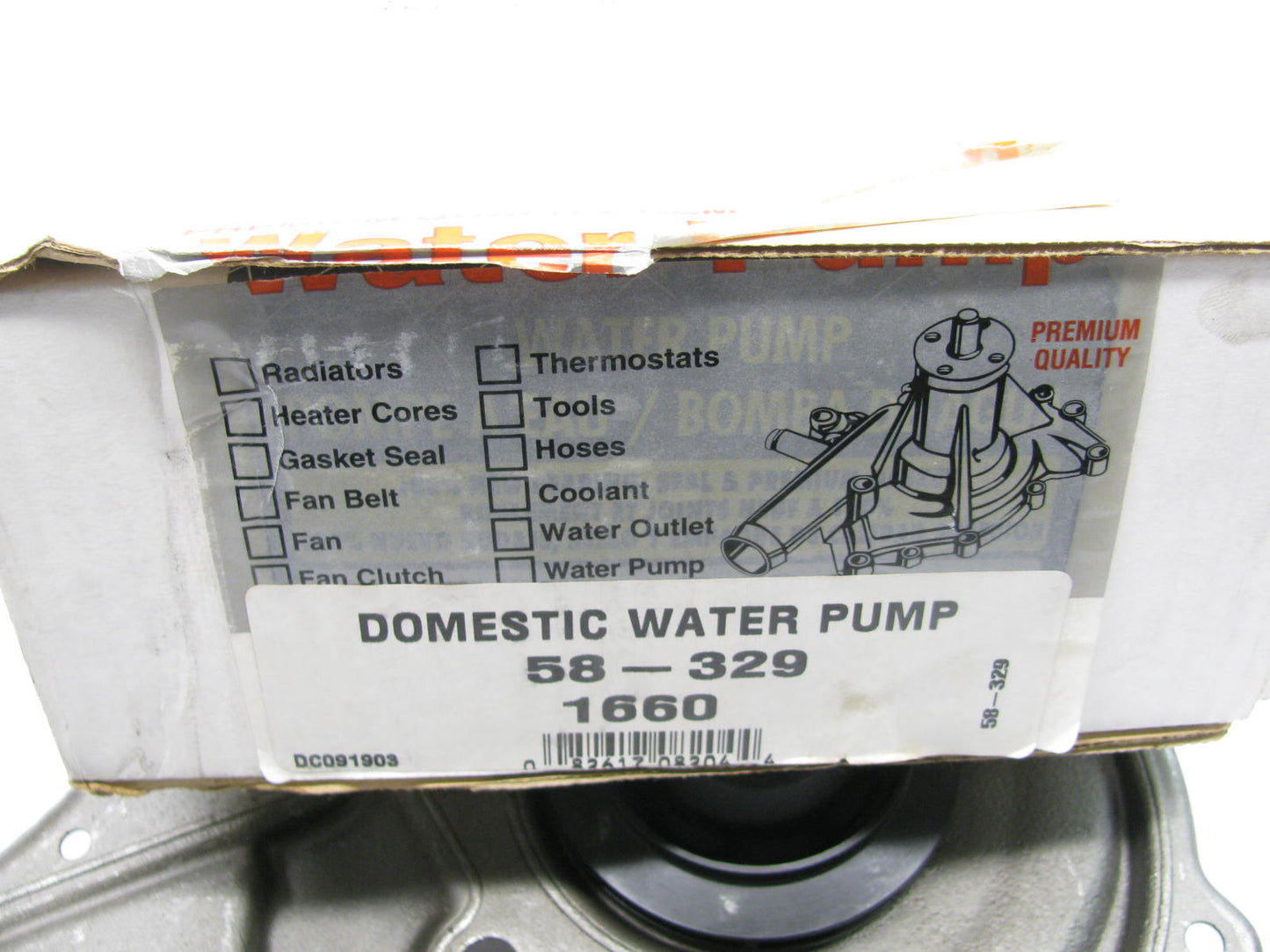 Cardone 58-329 Reman Water Pump For 1985-1995 Cadillac 4.1L 4.5L 4.9L-V8