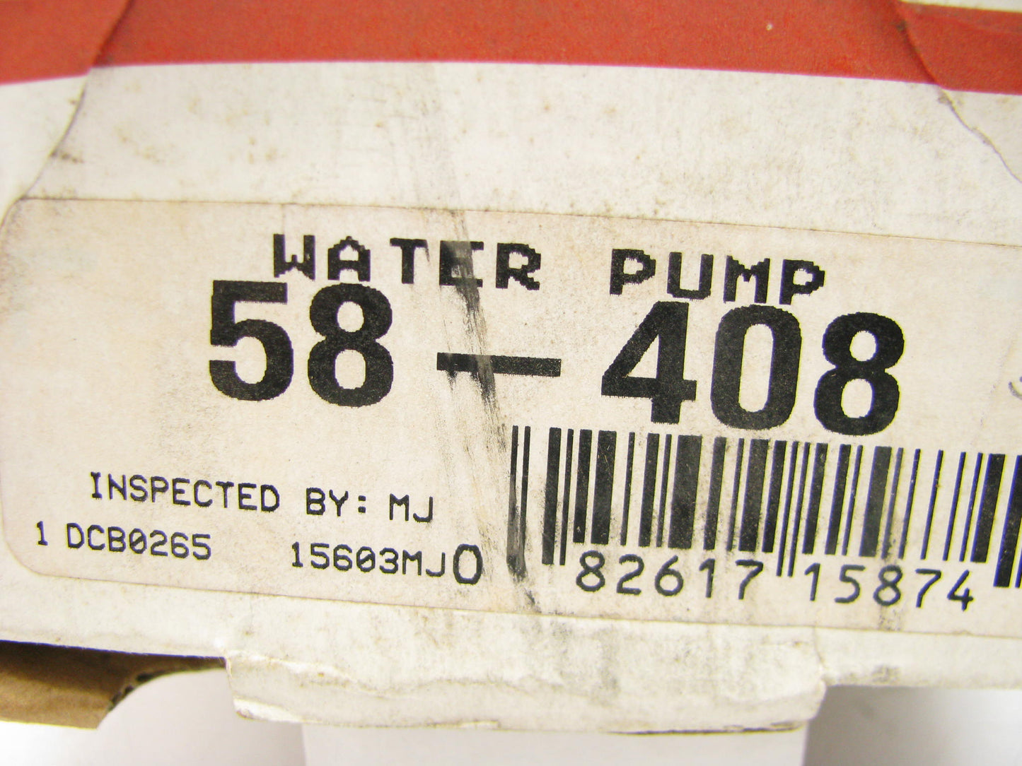 REMAN. Cardone 58-408 Water Pump