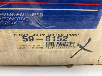 REMAN. Cardone 59-8152 Water Pump With Pulley For Continental F162 F400K-422