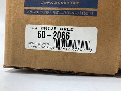 REMAN. Cardone 60-2066 Front Left Drivers Side CV Axle Assembly