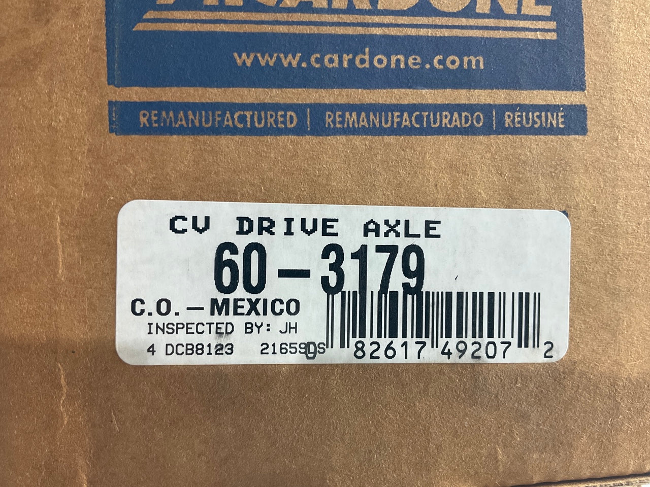 REMAN. Cardone 60-3179 Front Left CV Axle For 95-99 Accent W/O ABS