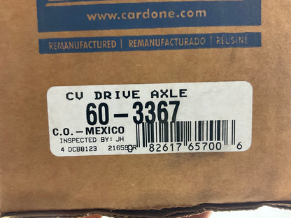 REMAN. Cardone 60-3367 Front Left CV Axle For 2001-04 Hyundai Santa Fe AUTOMATIC